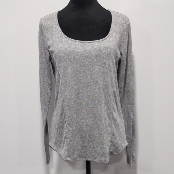 Maurices Heather Gray Long Sleeve Blouse - Picture 1 of 7